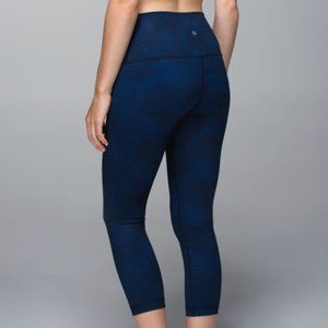 Lululemon Wunder Under Crop II *Print (Roll Down)
